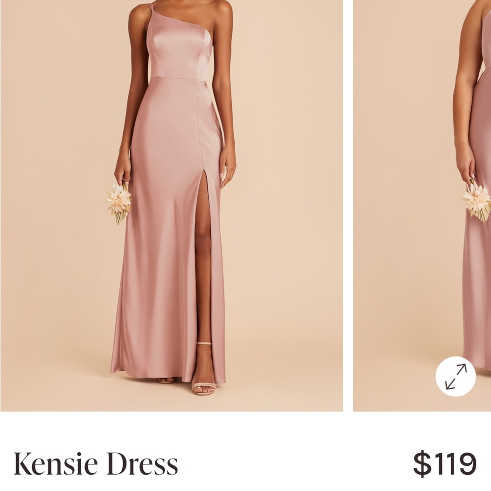 Birdy Grey One-Shoulder Mauve Dress